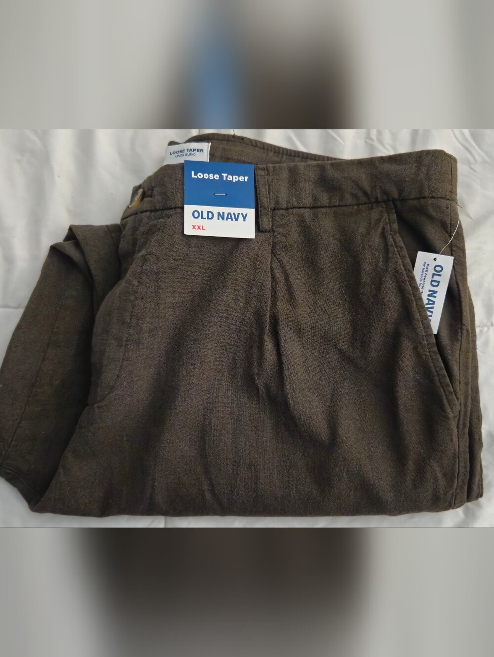 NEW-Old Navy Men's Brown Loose Taper Lightweight Pants